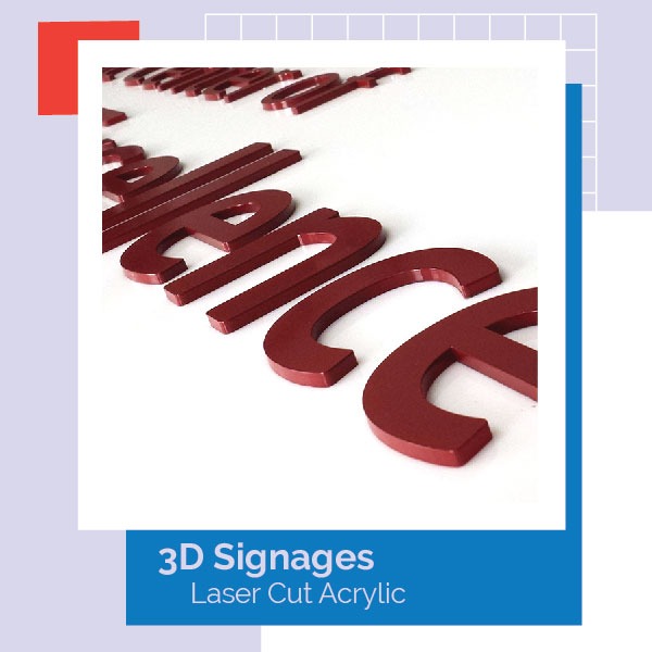 3D Acrylic Sign
