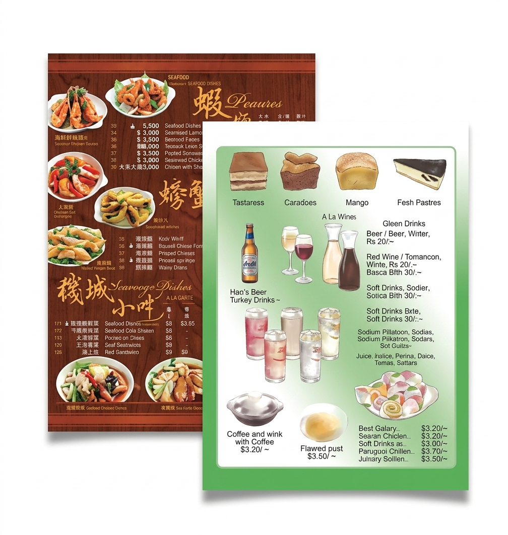 Menus and Price Lists